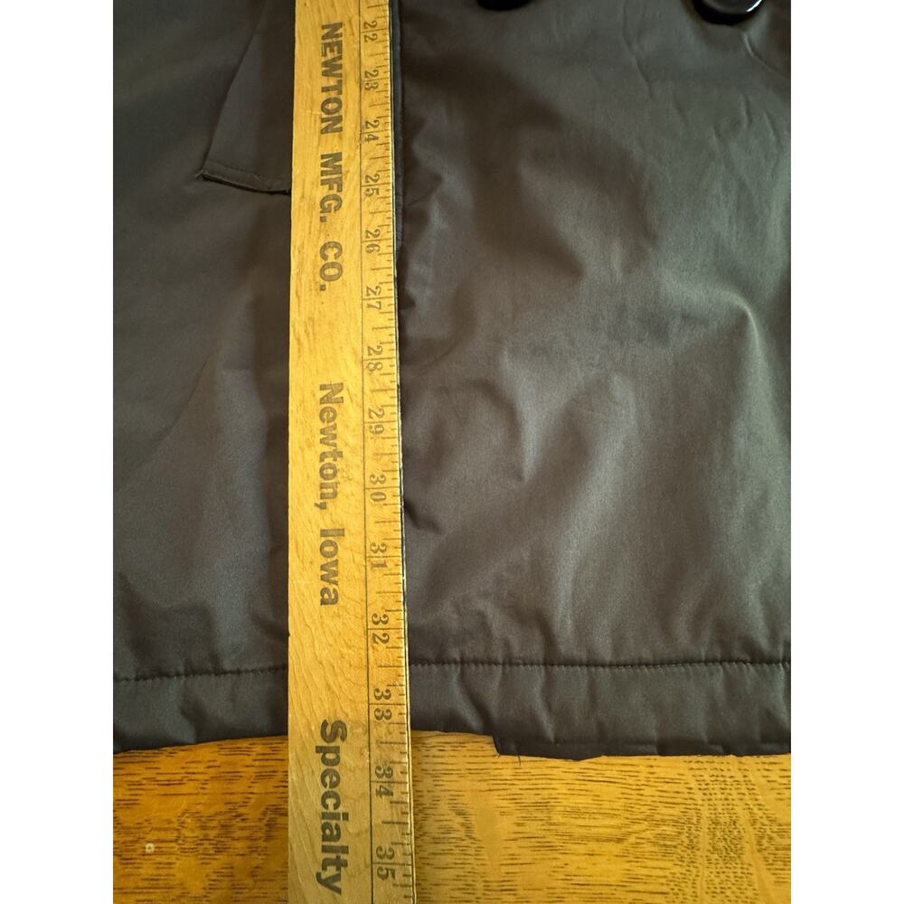 Safira Fashion Collection Women’s Trench Coat Button Front Brown Sz L No Belt - Picture 9 of 14